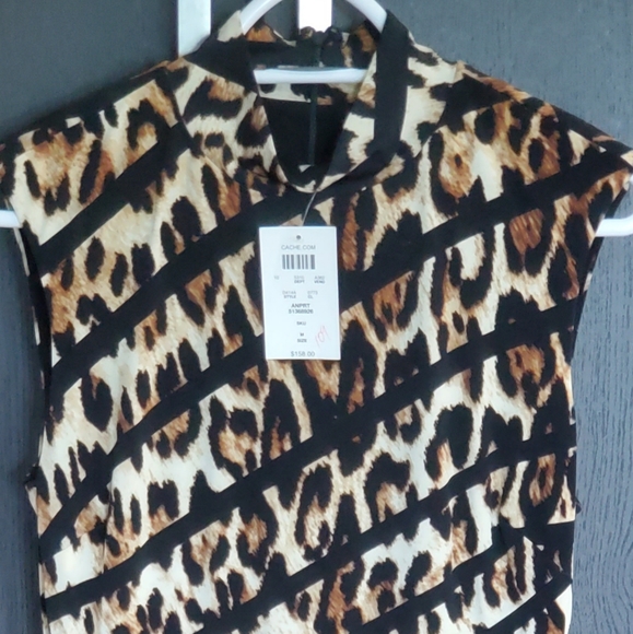 Brand New Cache Leopard Dress - Picture 1 of 7